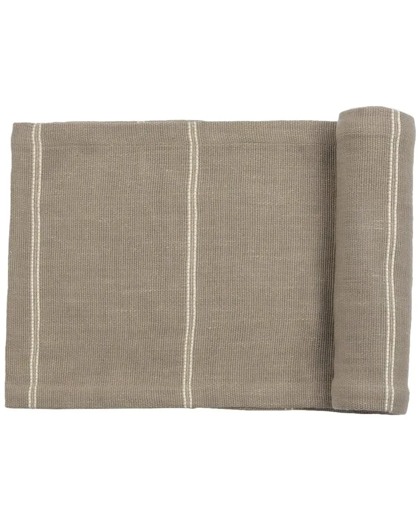 Rhodes 108in Table Runner - Pewter, Linen
