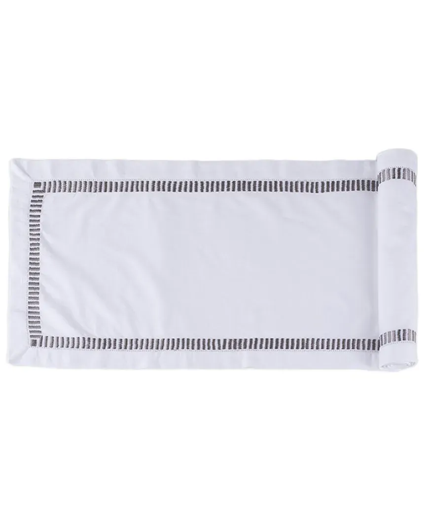Savona 60in Table Runner - Grey, Cotton