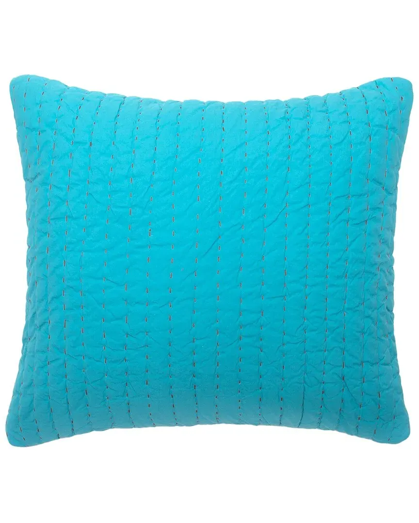 Twain Standard Quilt Sham - Teal, Cotton image