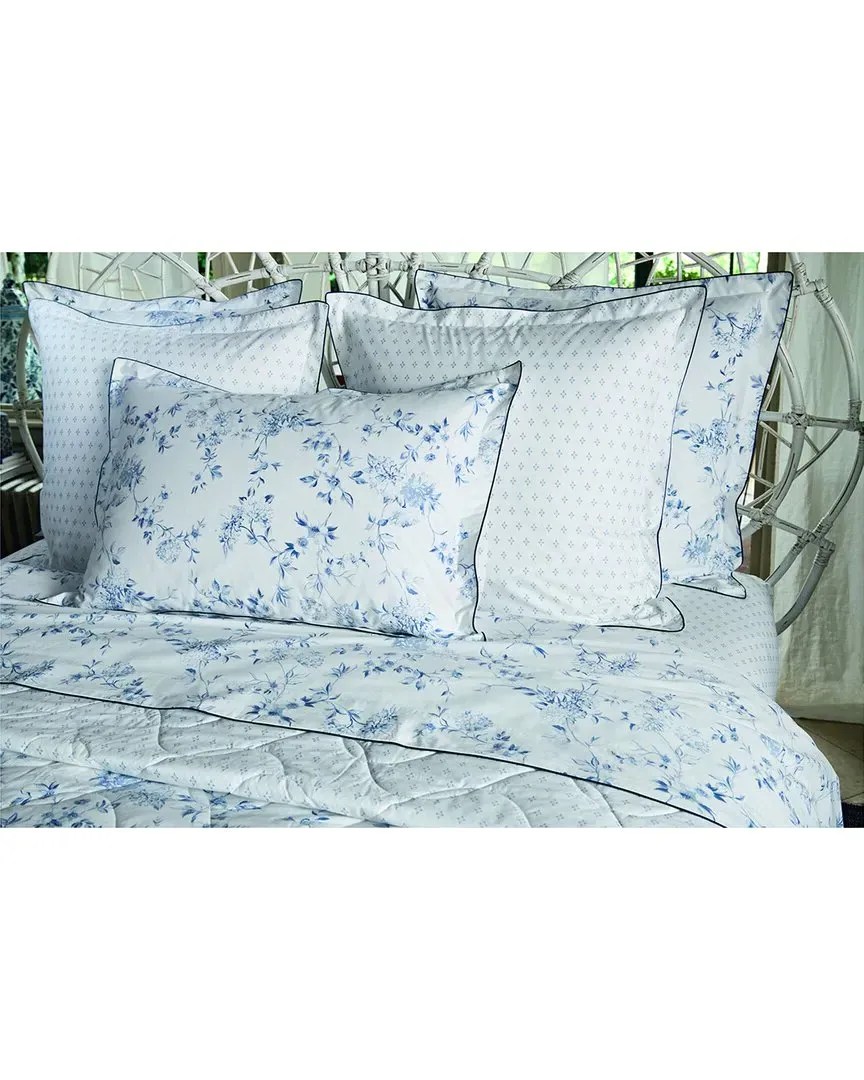 200 Thread Count Malacca Flat Sheet - Blue, Cotton
