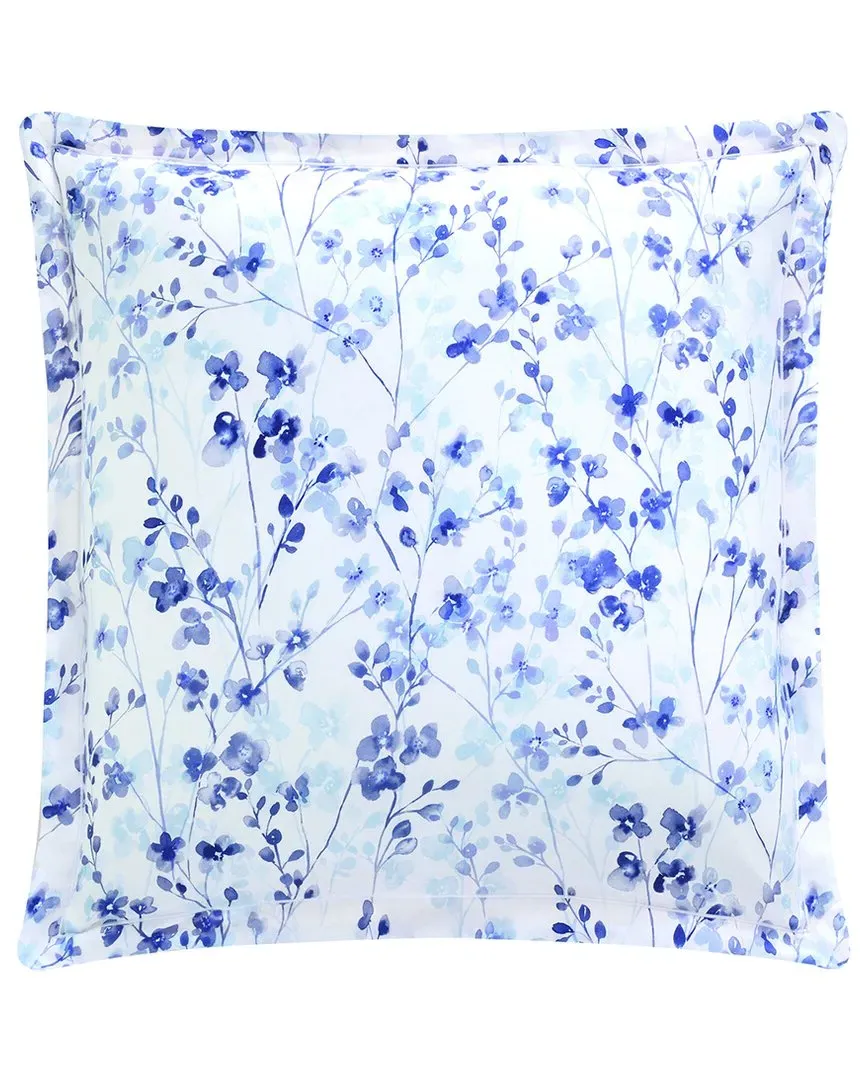 Calme 300 Thread Count Reversible Euro Sham - Blue, Organic Cotton