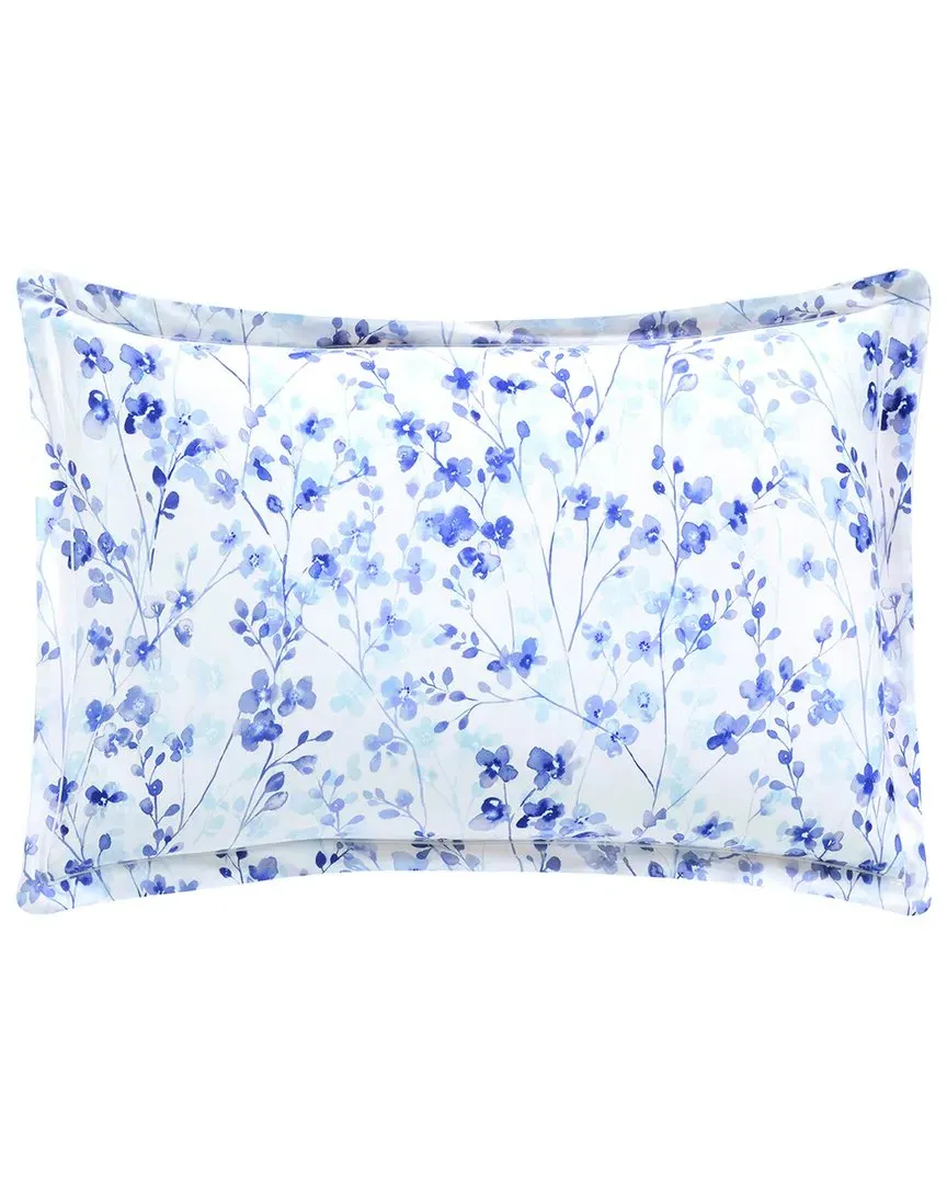 Calme 300 Thread Count Reversible Sham - Blue, Organic Cotton