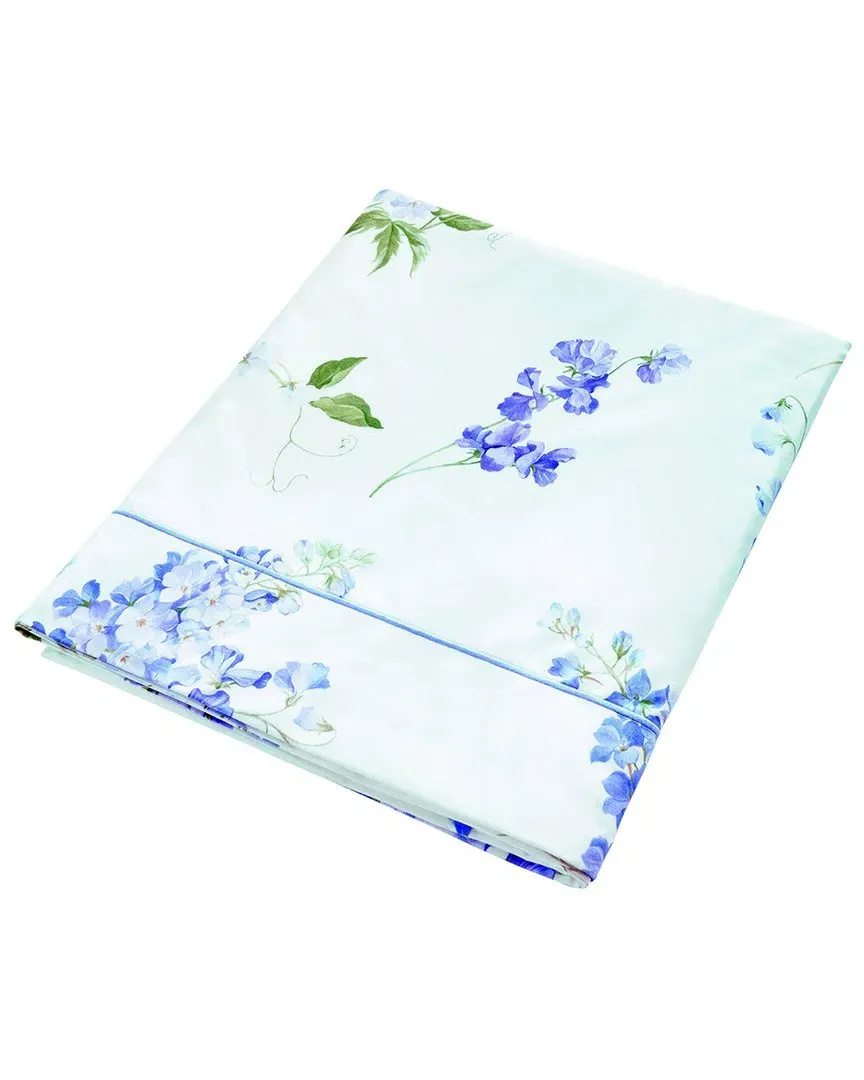 Charme Organic Cotton Percale Flat Sheet - Purple, Cotton