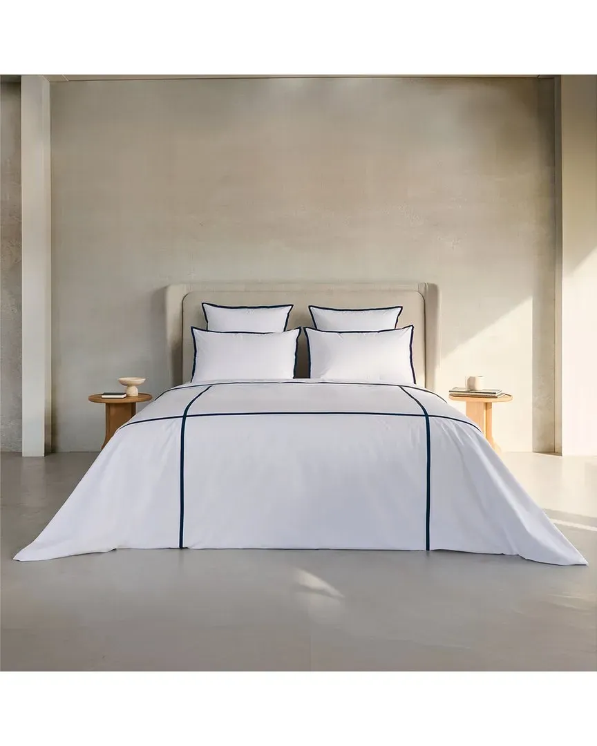Fontainebleau Percale Duvet Cover - White, Cotton