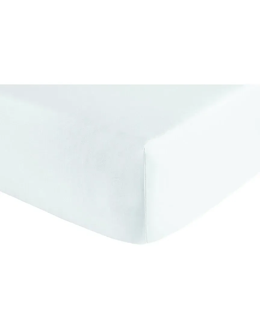 Fontainebleau Percale Fitted Sheet - White, Cotton