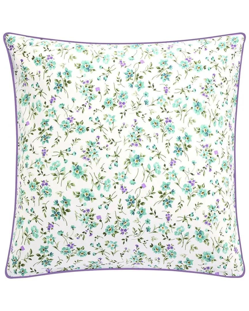 Fugace Organic Percale Reversible Euro Sham - Multicolor