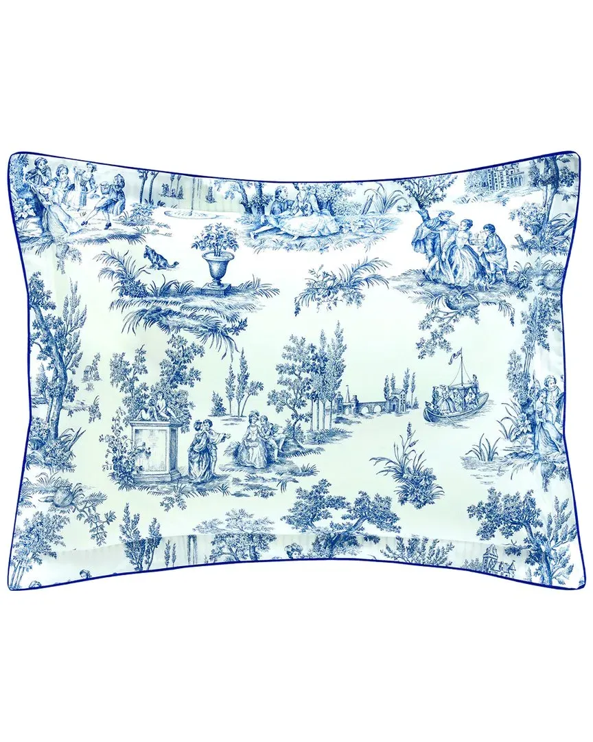 Galante Organic Cotton Percale Boudoir Sham - Blue