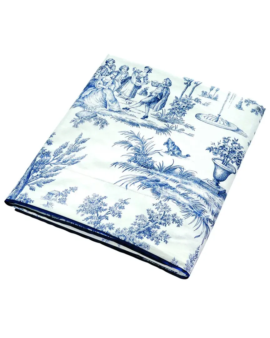 Galante Organic Cotton Percale Flat Sheet - Blue