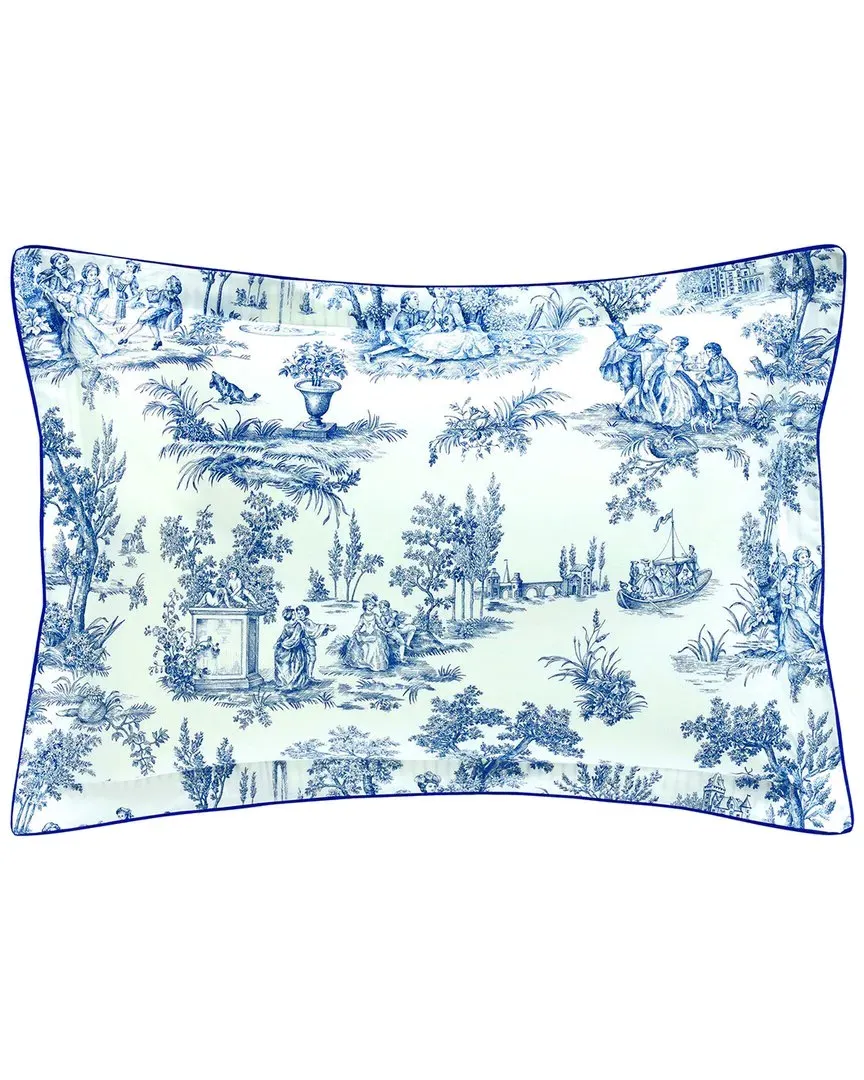 Galante Organic Cotton Percale Sham - Blue