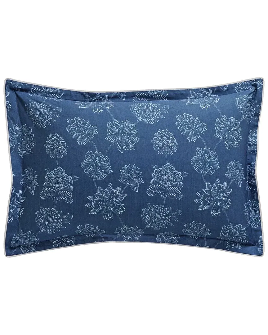 Nocturne Cotton Percale Sham - Blue
