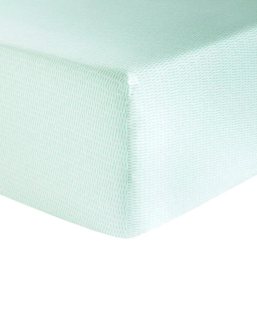 Organic Cotton Percale Enchantment Fitted Sheet - Blue, Cotton image