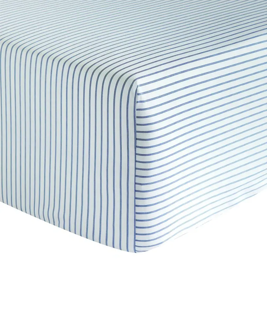Organic Cotton Percale Galante Fitted Sheet - Blue image