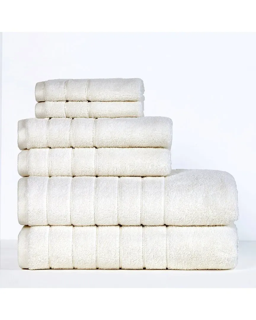 Reverie 6-Piece Towel Set - White image
