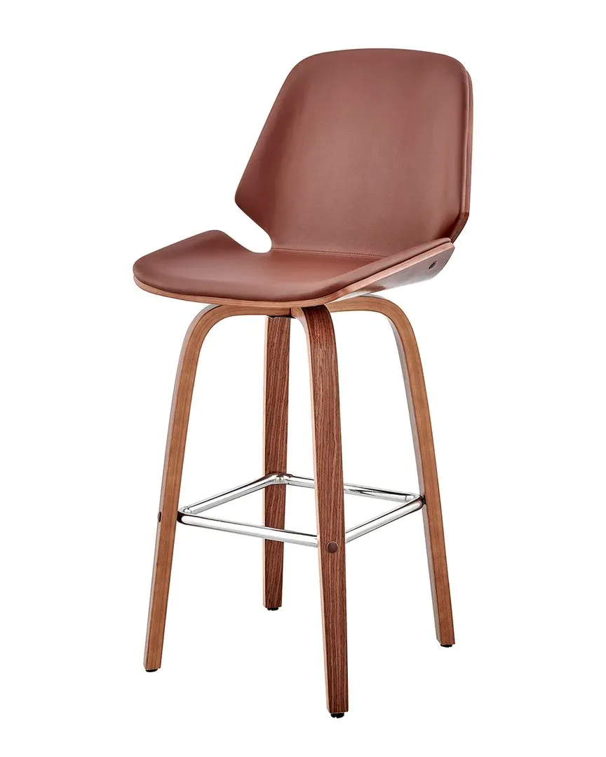Arabela 26in Swivel Bar Stool - Brown, Walnut image