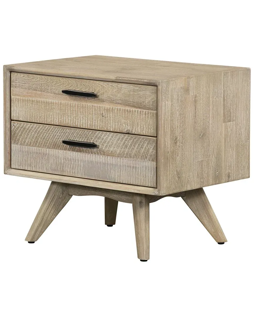 Baly 2 Drawer Night Stand - Gray, Acacia image