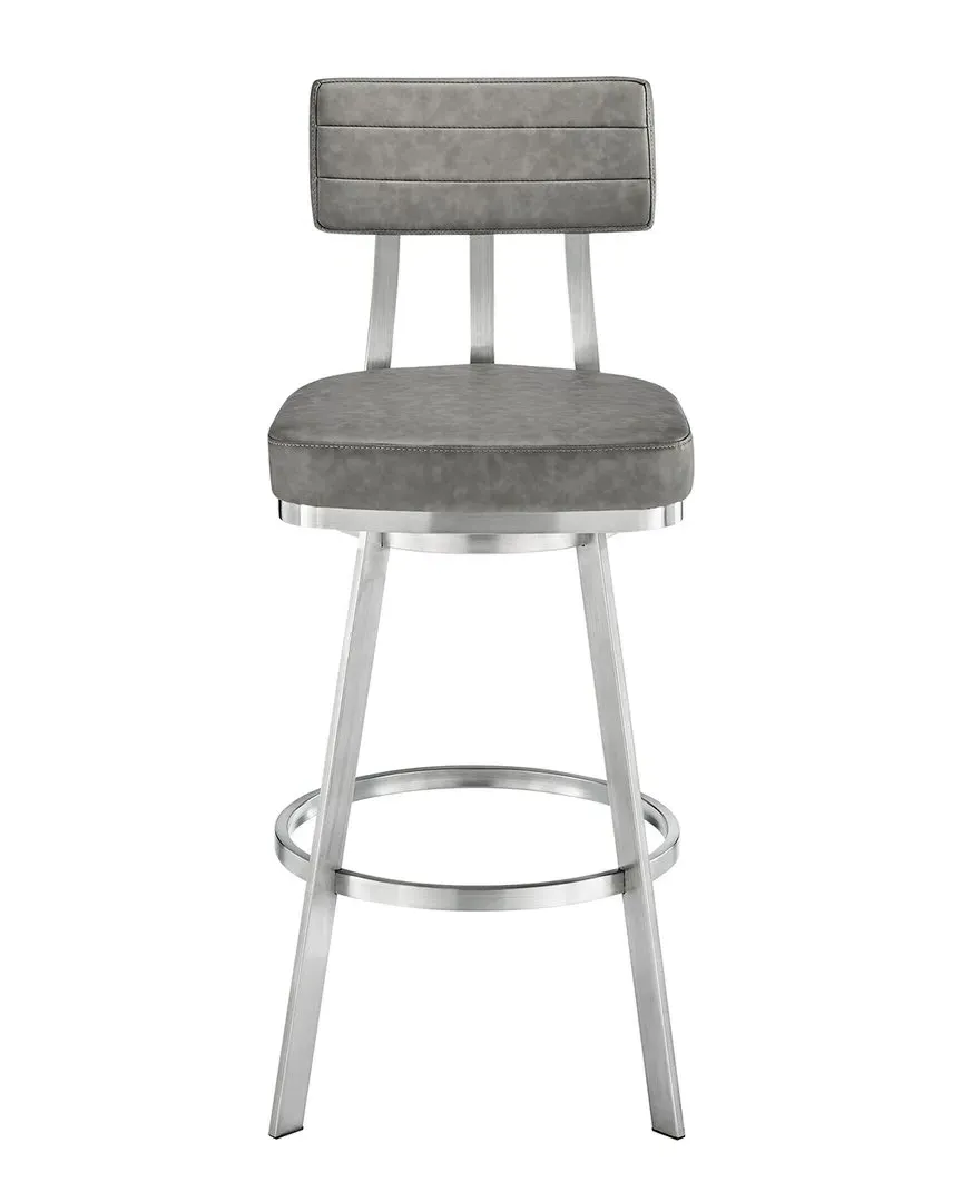 Benjamin 30in Swivel Bar Stool - Stainless Steel