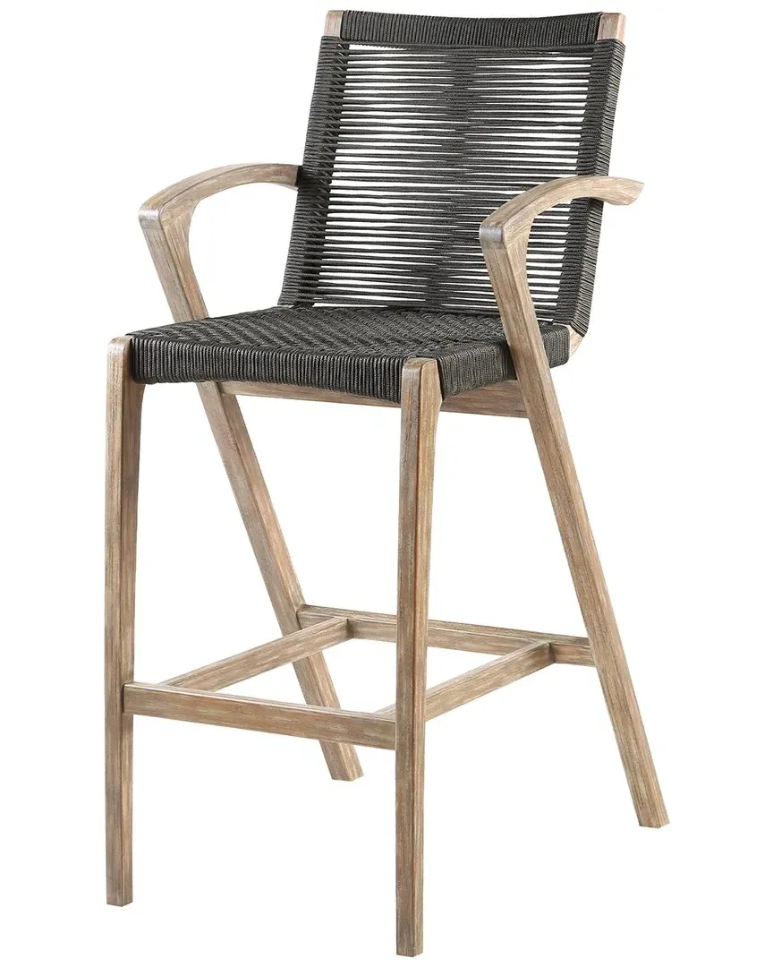 Brielle Outdoor Bar Stool - Teak, Eucalyptus image