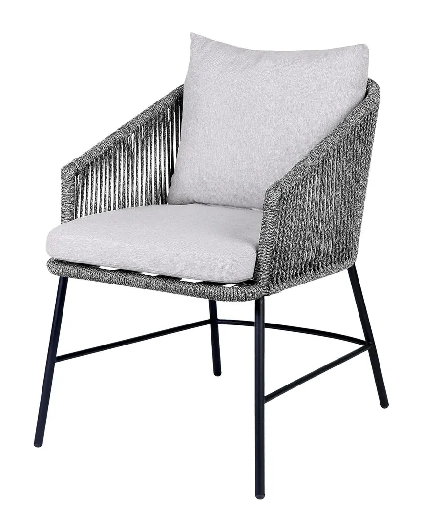 Calica Outdoor Patio Dining Chair - Grey, Rope image