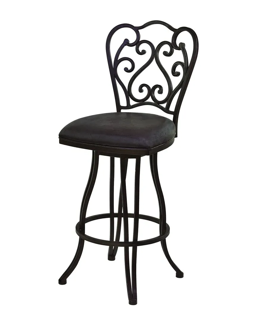 Celeste 30" Swivel Bar Stool - Brown, Fabric