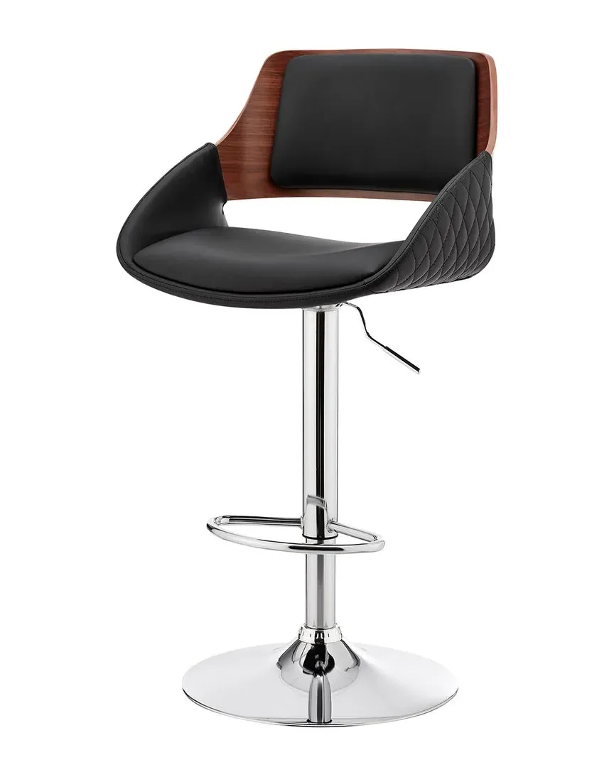 Colby Adjustable Bar Stool - Black, Chrome image