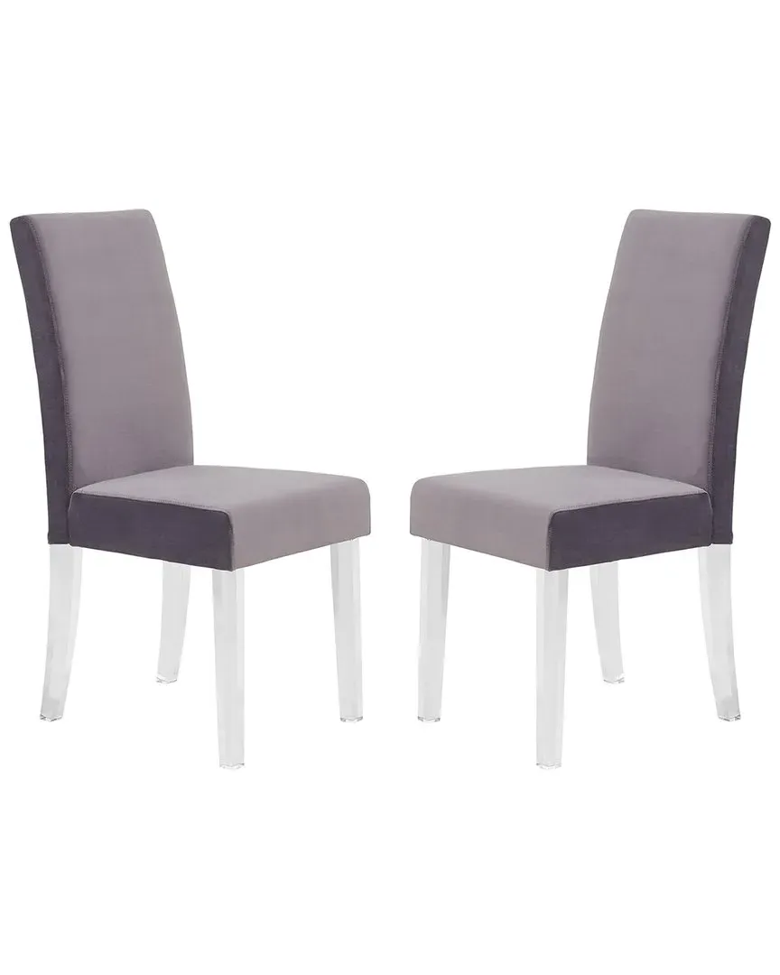 Dalia Dining Chair - Grey, Velvet