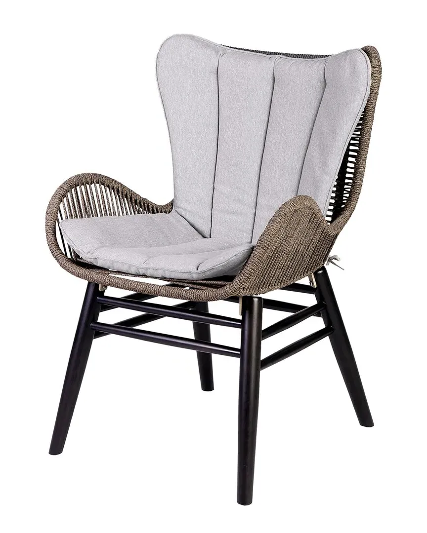 Fanny Outdoor Patio Dining Chair - Grey, Eucalyptus image