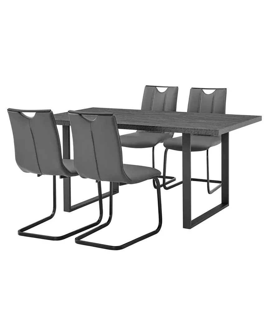 Fenton Pacific 5-Piece Rectangular Dining Set - Black image