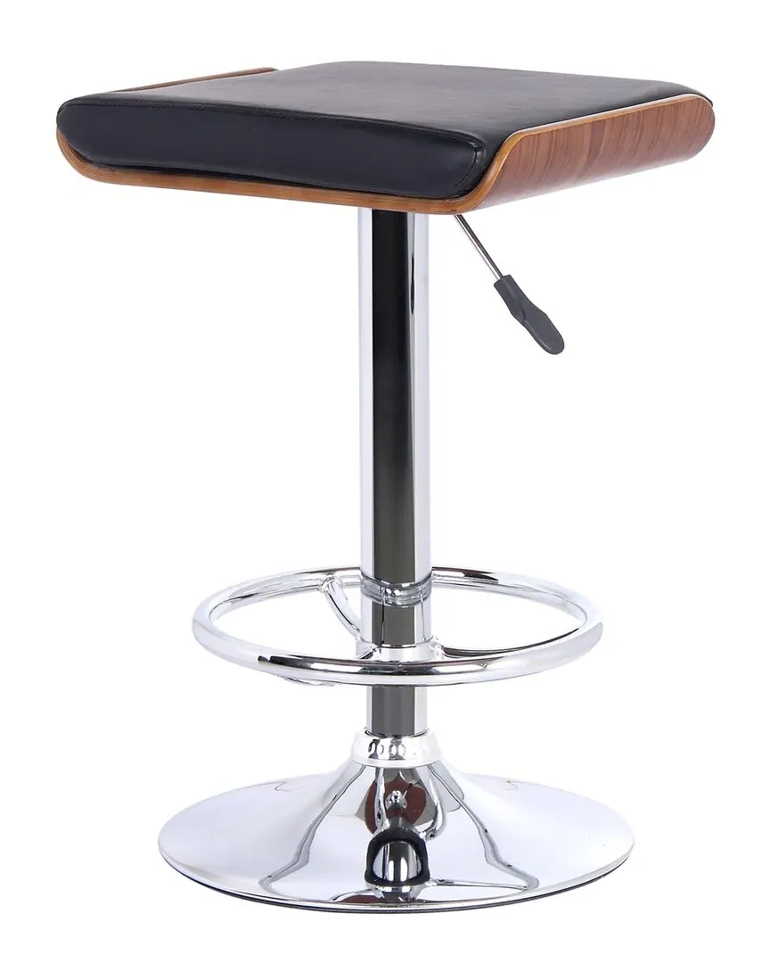 Java Adjustable Swivel Barstool - Black, Walnut image