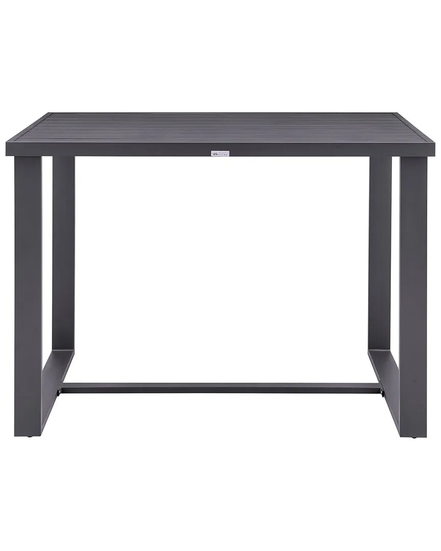 Menorca Outdoor Bar Height Dining Table - Grey, Aluminum