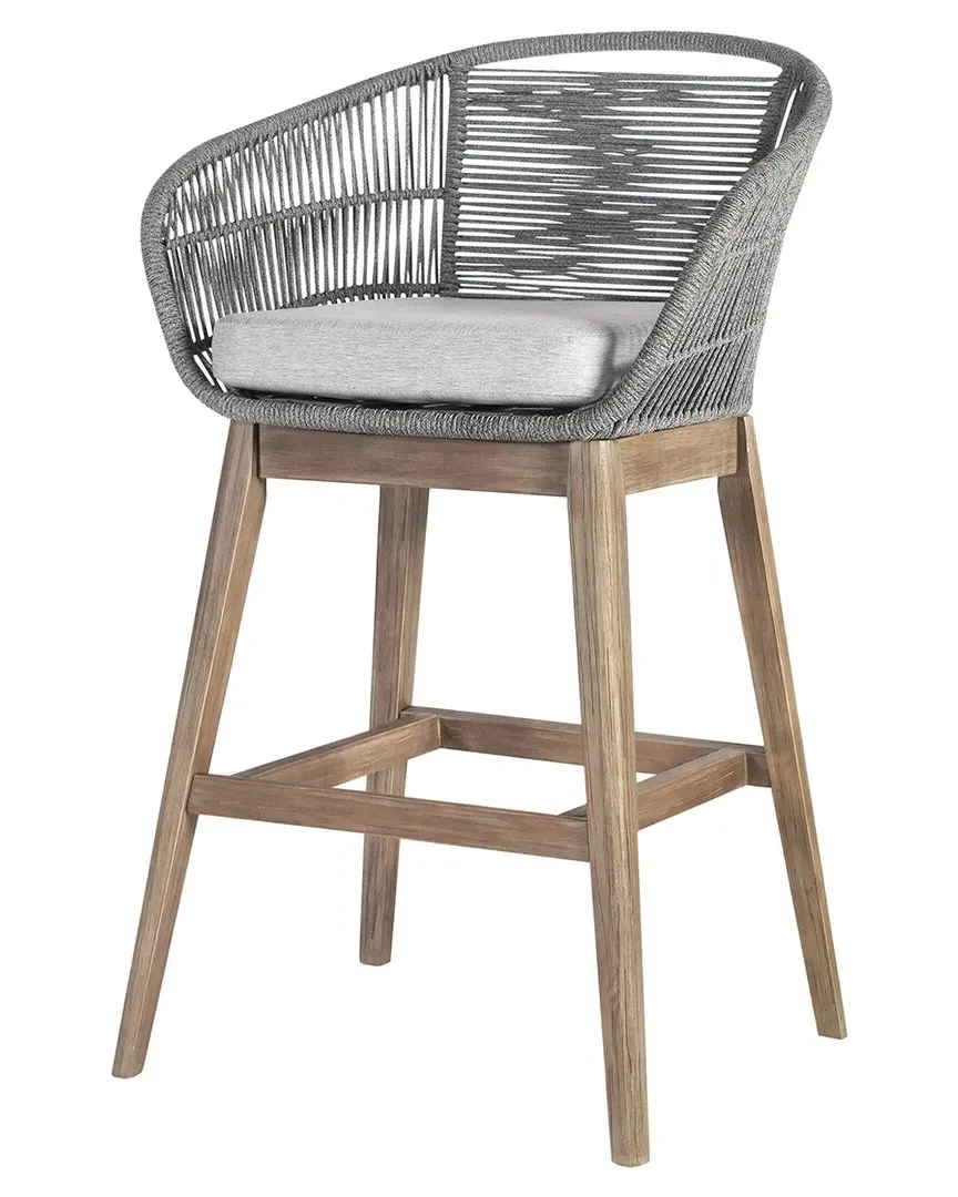 Tutti Frutti Bar Height Bar Stool - Grey, Eucalyptus