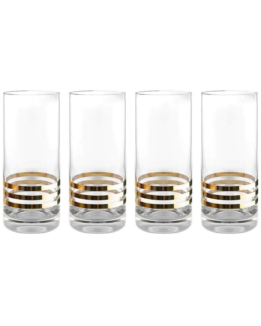 Crystal Glass Highball Set of 4 - Clear image