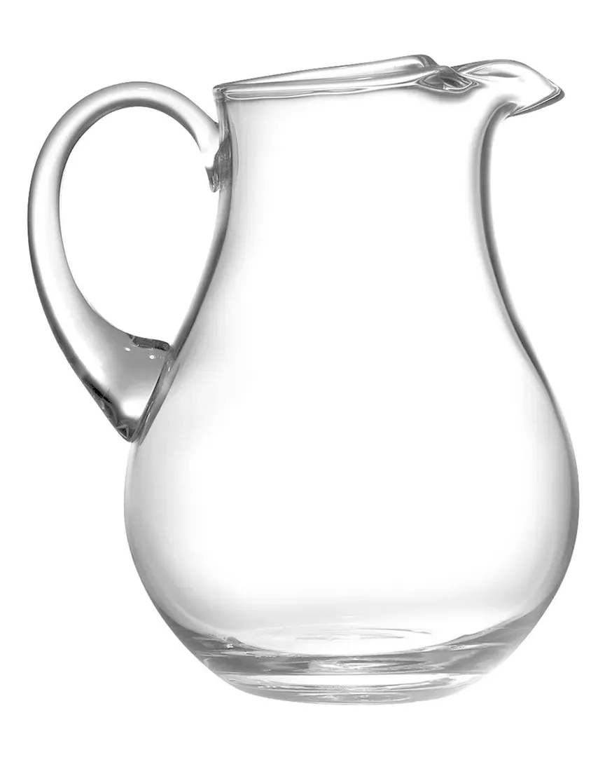 Round Glass Pitcher - Clear image