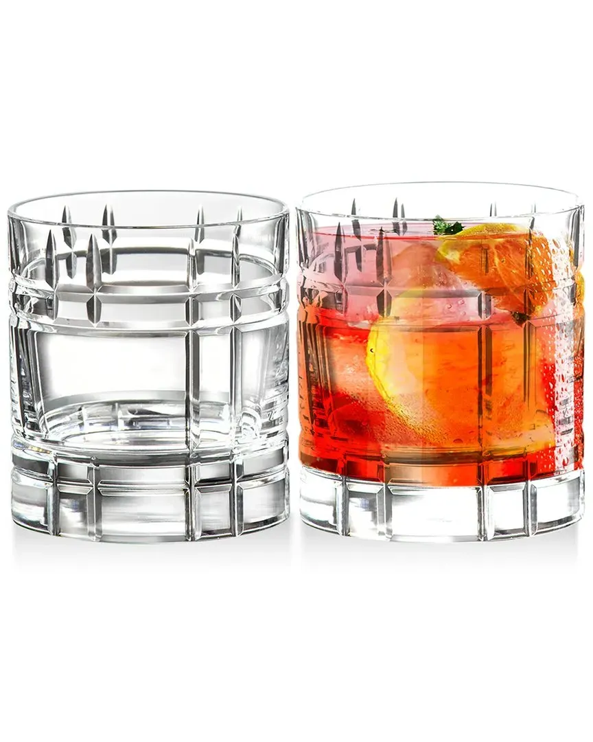 Set of 2 Double Old Fashioned Tumbler Glass - Clear image
