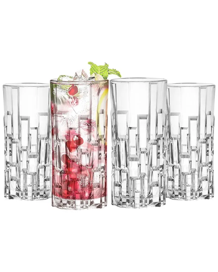 Set of 4 Highball Glasses - Clear