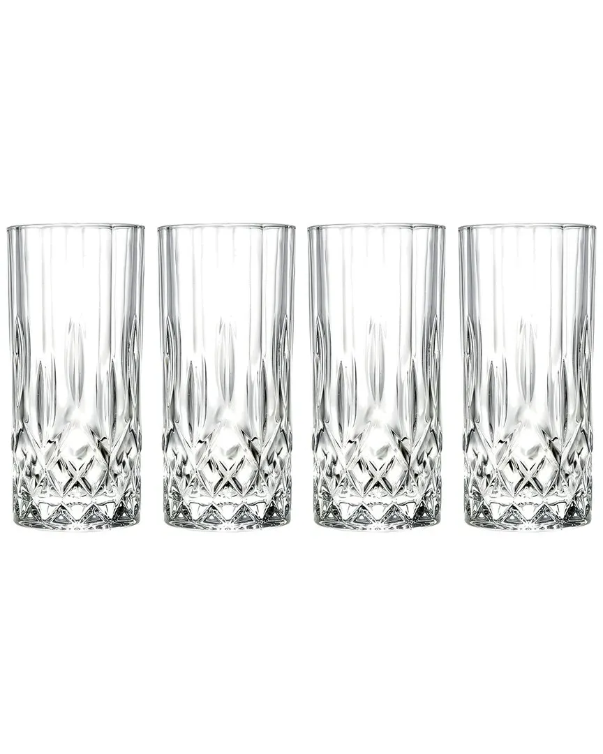 Set of 4 Highball Glasses - Clear