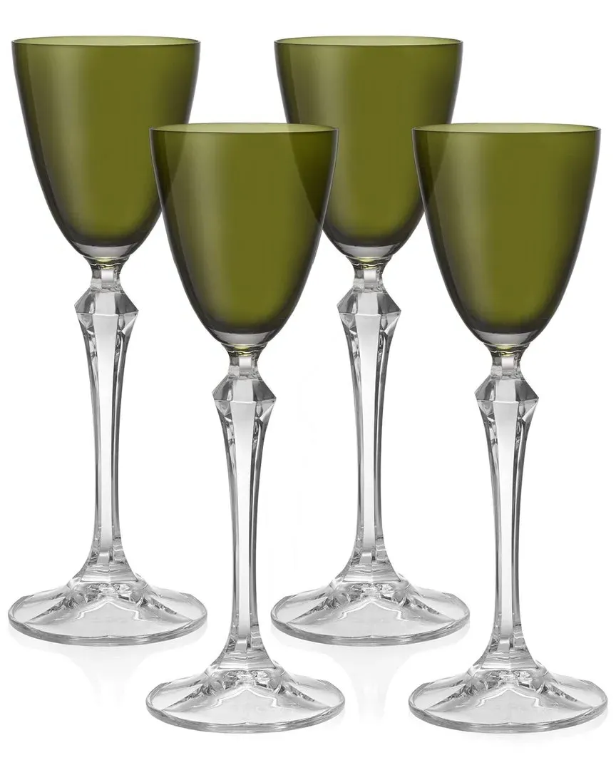 Set of 4 Liquor Glasses - Green image