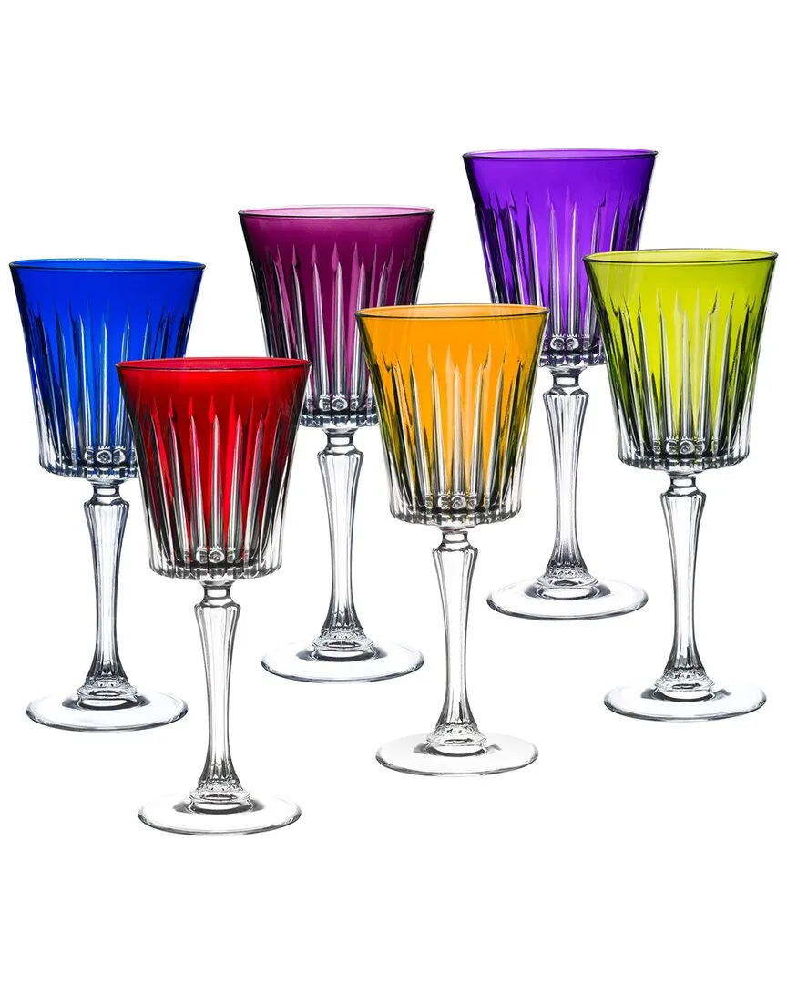 Set of 6 Wine Goblets - Multicolor image