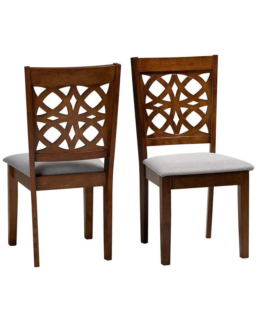 Abigail Dining Chair - Grey, Walnut image