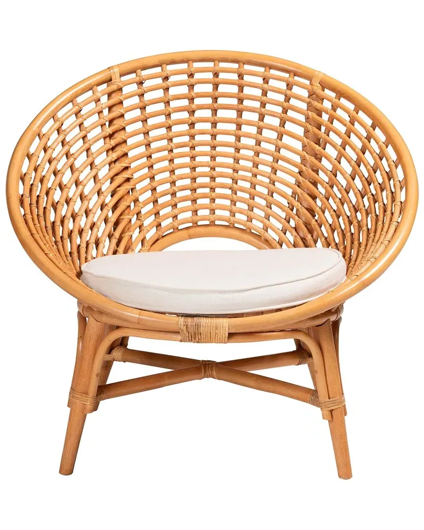 Aerin Accent Chair with Cushion - Rattan image