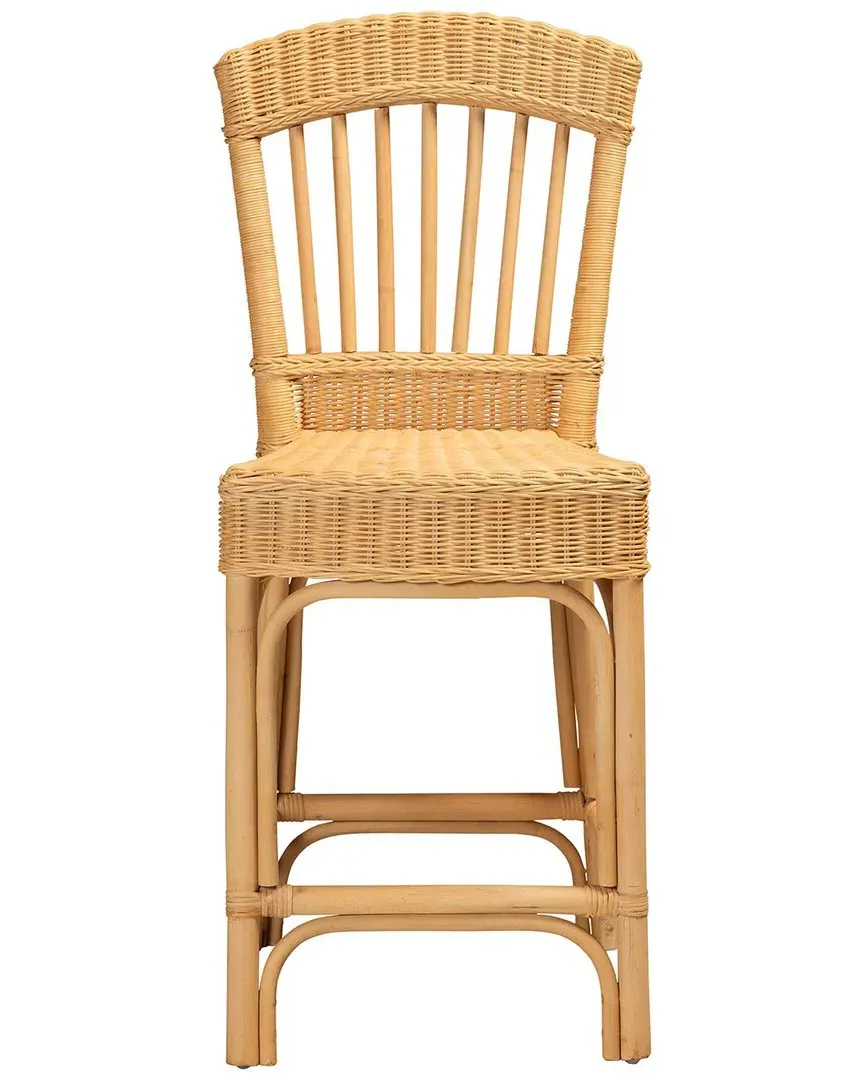 Barito Rattan Counter Stool - Natural Brown image