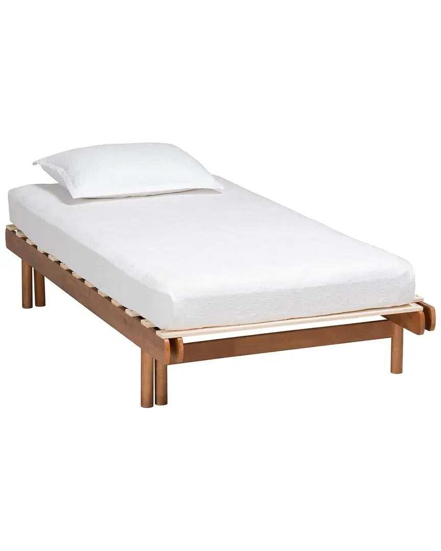 Bolivia Expandable Twin To King Bed Frame - Walnut Brown, Wood