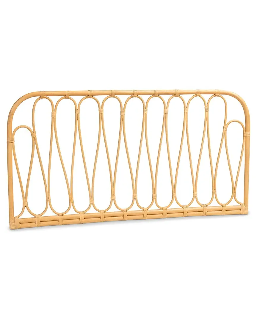 Carrick Queen Size Wall-Mount Headboard - Brown, Rattan