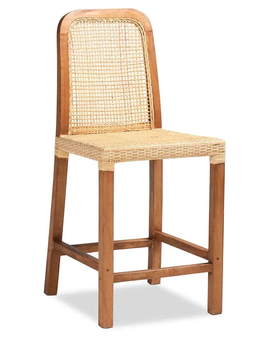 Caspia Counter Stool - Brown, Mango Wood