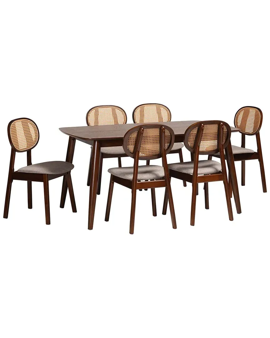 Darrion 7-Piece Dining Set - Grey, Walnut image