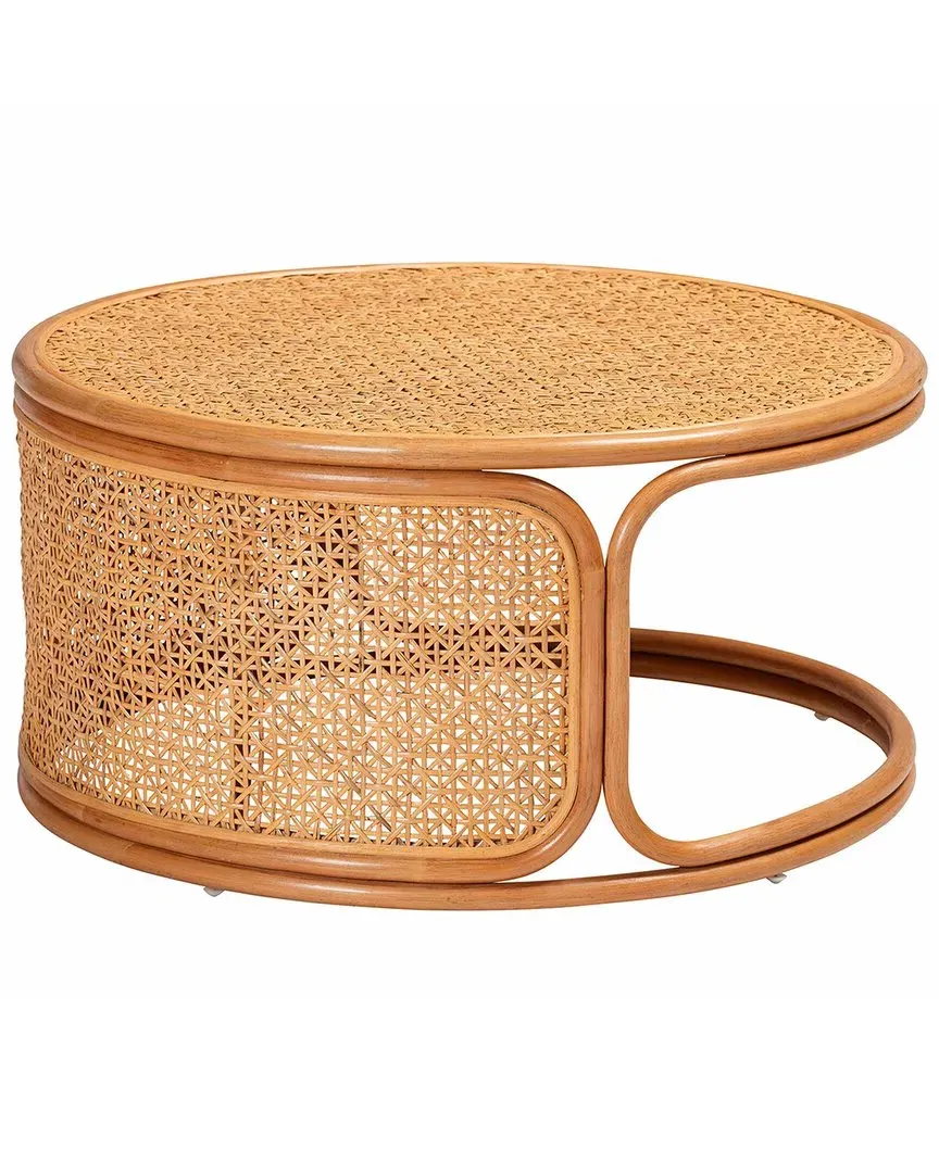 Eldon Round Coffee Table - Honey, Rattan