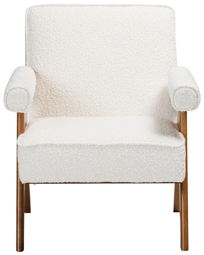 Georgina Accent Chair - Cream, Boucle