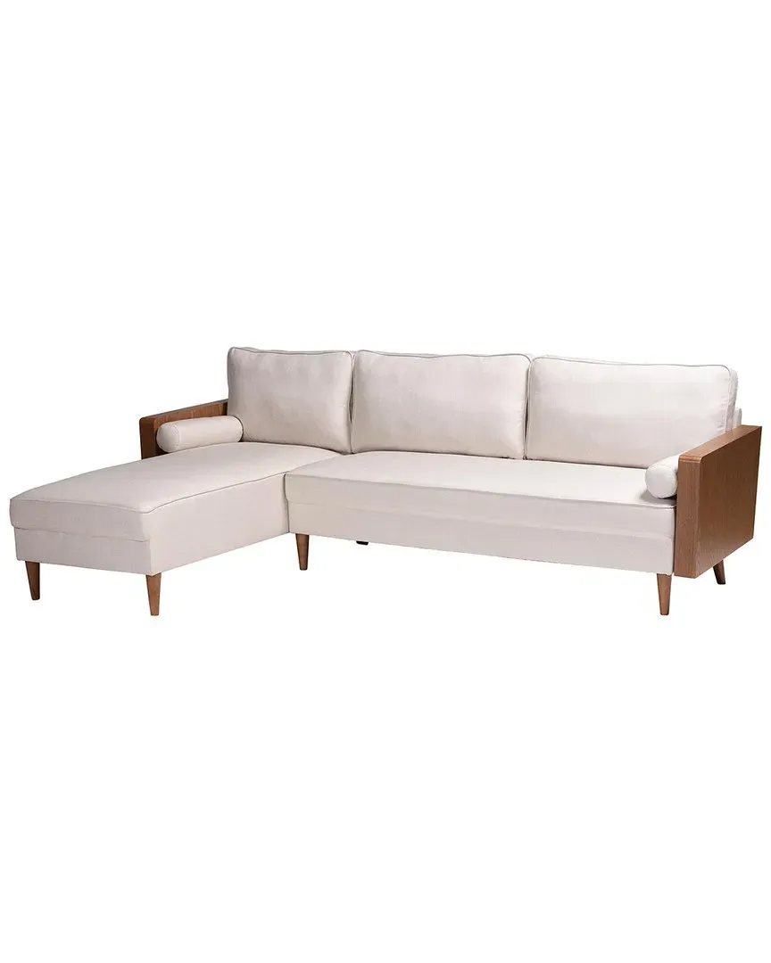 Harleson Right Facing Sectional Sofa - Beige, Fabric image