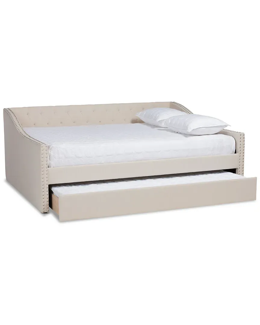 Haylie Full Size Daybed with Trundle - Beige image