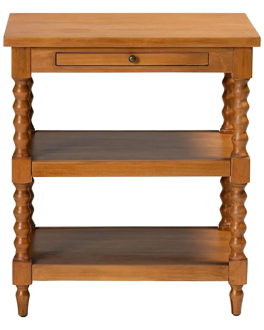 Imogene End Table with Drawer - Walnut Brown, Wood