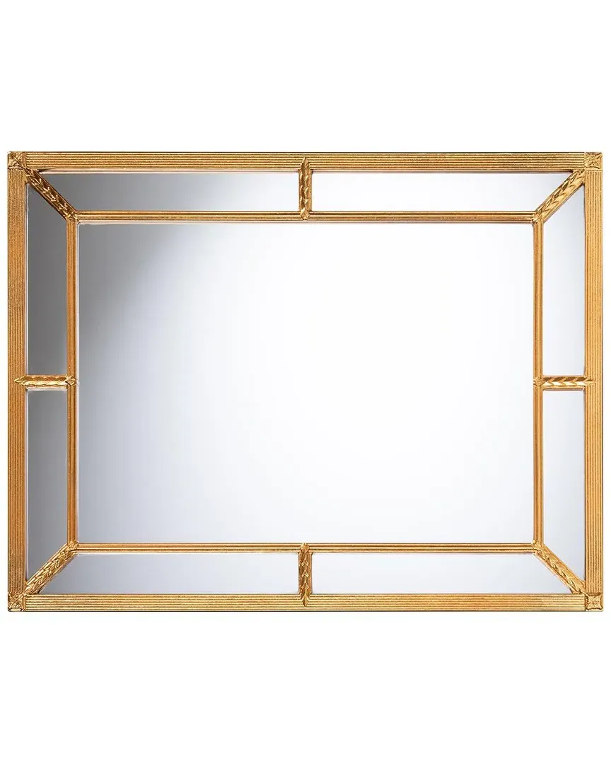 Iskra Rectangular Mirror with Frame - Antique Goldleaf image